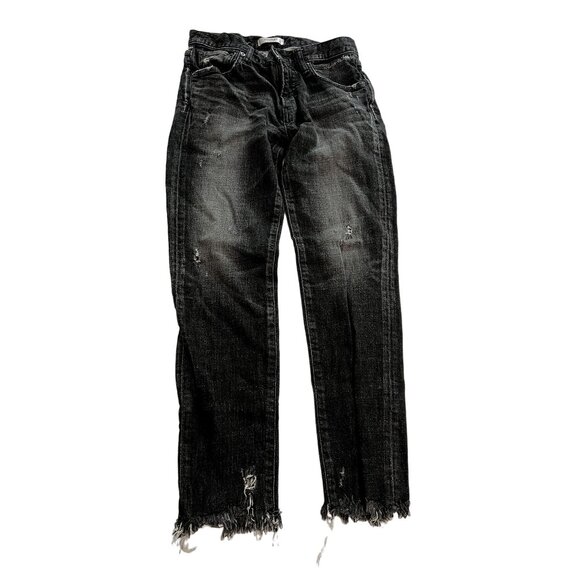 MOUSSY Vintage Diana Skinny Jeans in Black Denim